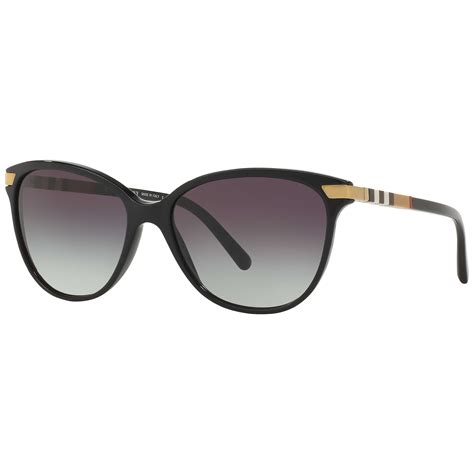 burberry be4216 cat s eye gradient sunglasses black at john lewis and partners