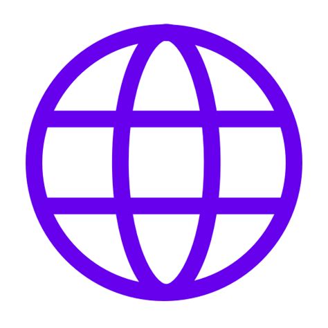 Violet Internet Icon Png Symbol
