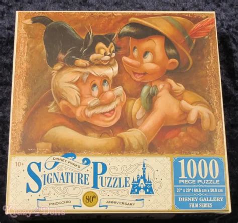 Disney Parks Signature 80th Anniversary Pinocchio Jigsaw 1000 Piece