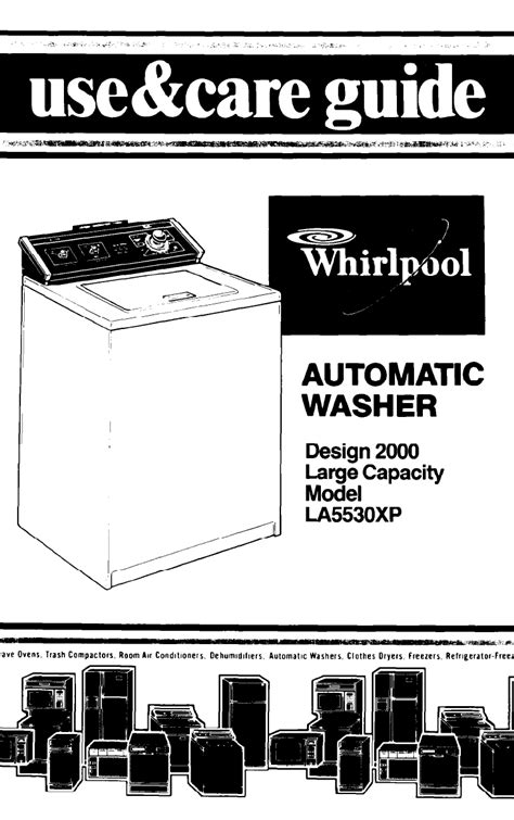 Washing Machine Whirlpool Manual