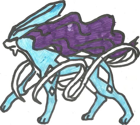 Suicune Coloured By Coolman666 On Deviantart