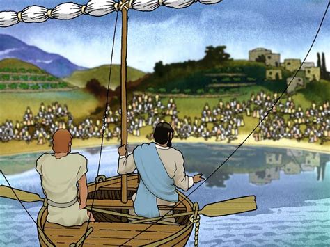 Free Visuals Jesus And The Fishermen After Lending Jesus Their Boat