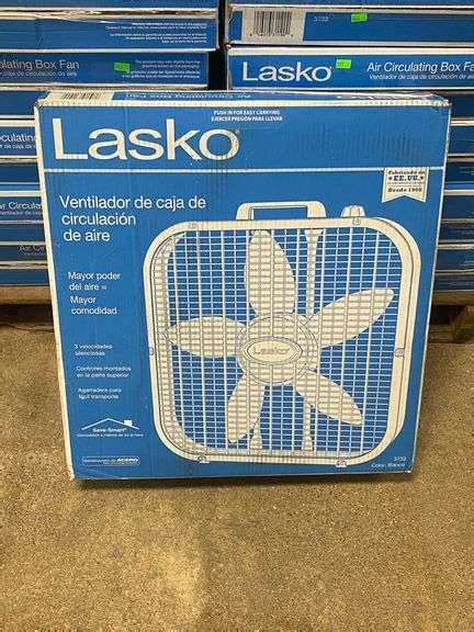 Lasko Air Circulating 20 Inch Box Fan White Metzger Property