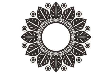 Black Mandala Ornament Frame Border 12085551 Png