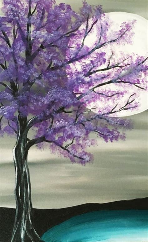 30 Easy Tree Painting Ideas For Beginners Easy Landscape Painting Ide