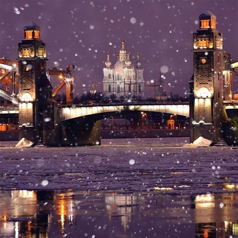 Сказочный зимний Санкт Петербург Санкт петербург Город Соборы