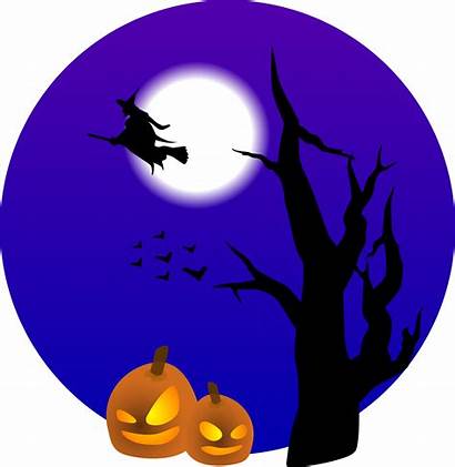 Witch Flying Halloween Clipart Pumpkins Svg