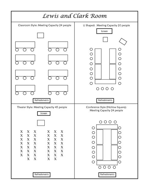 Seating Chart Template Printable