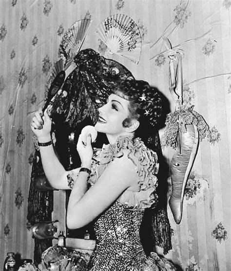 Claudette Colbert Photographed In Costume On The Set Of Zaza 1938 Hollywood Vanity In