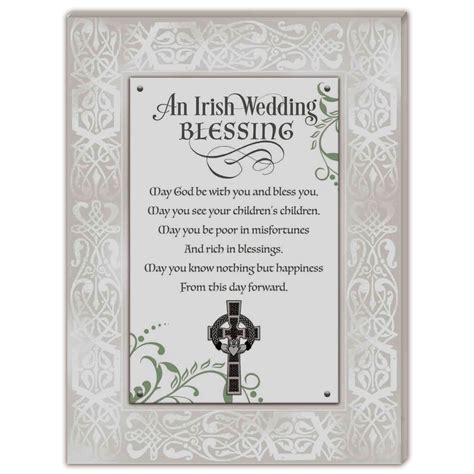 Cart Irish Wedding Blessing Wall Plaque Ts For Home For Wall At