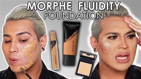 Morphe Fluidity Foundation On Textured Acne Skin Shook Youtube