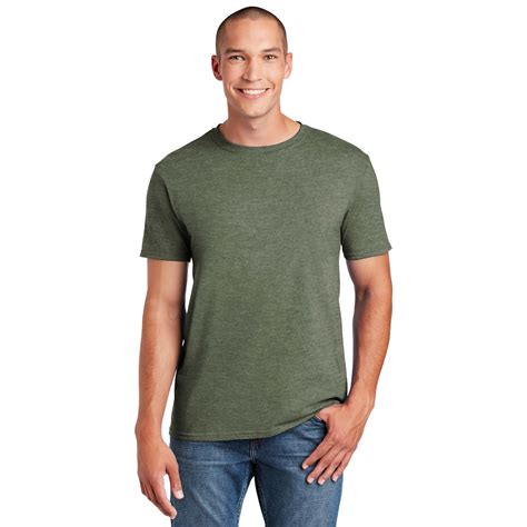 Gildan 64000 Softstyle T Shirt Heather Military Green Full Source