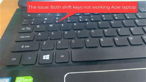 How To Fix Shift Key Not Working On Acer Laptop Youtube