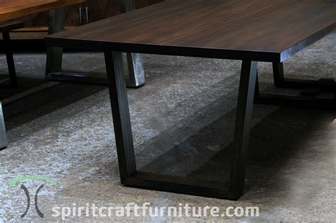 Custom Solid Wood Dining Tables Finished Wide Plank Tops