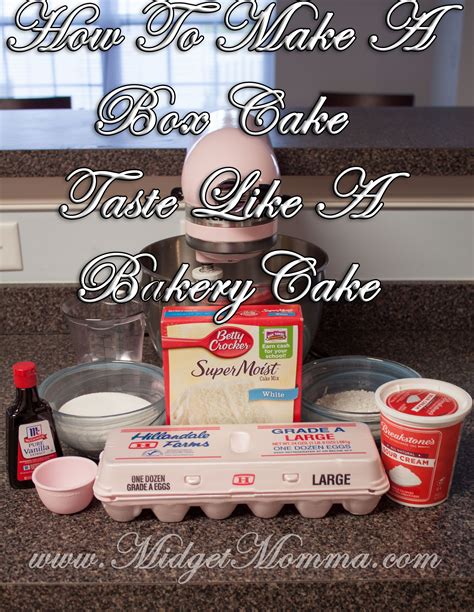 Have you ever noticed how lumpy cake mix is? How To Make A Box Mix Taste Like A Bakery Cake | Recipe ...
