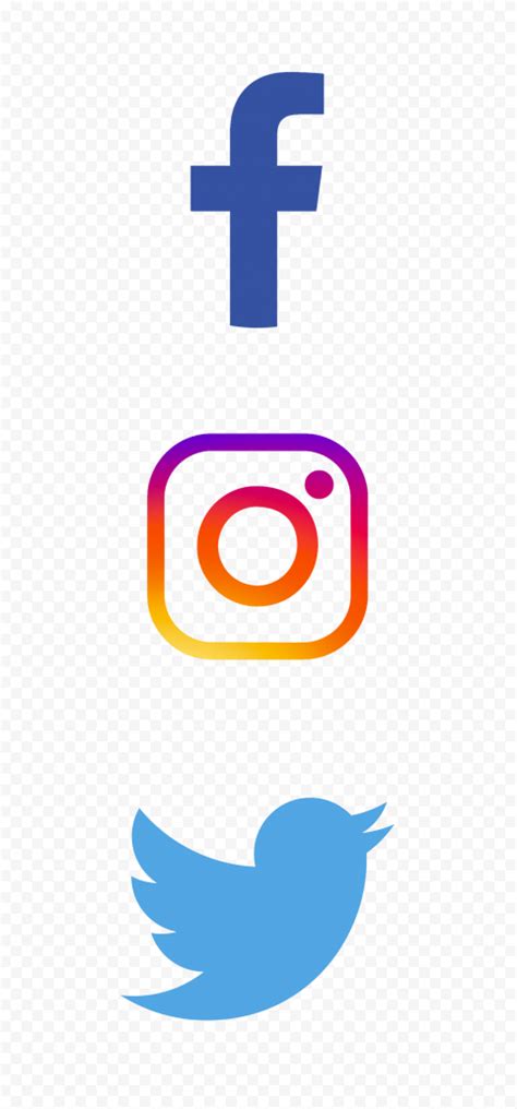 √無料でダウンロード！ Transparent Facebook Instagram Twitter Logo Png 295563