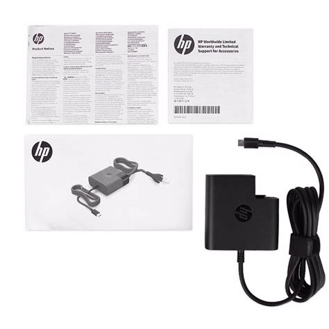 New Authentic Hp 65w Usb C Power Adapter 1he08aa