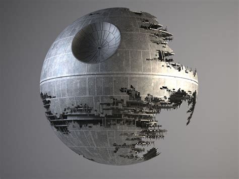 3d Model Star Wars Death Star Destroyed Cgtrader