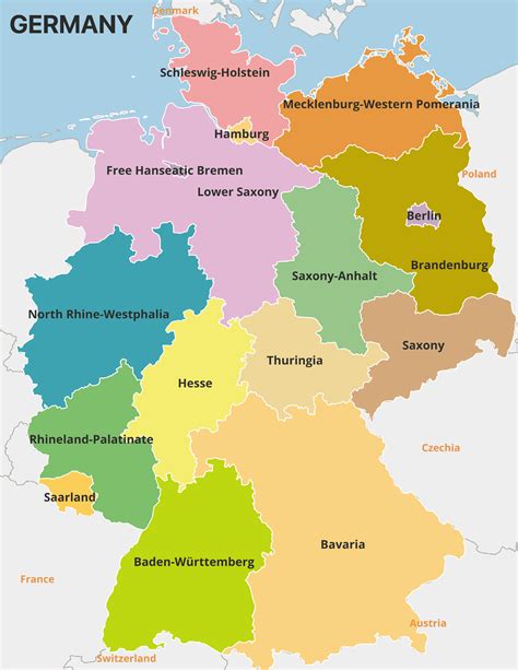 German States Map Population And Country Facts Mappr