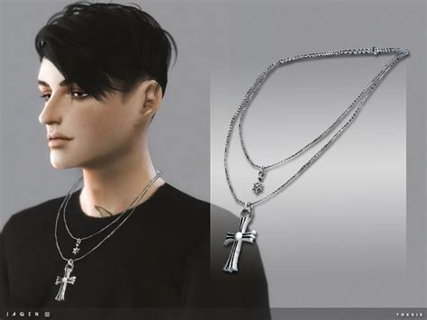 1 Colour Found In Tsr Category Sims 4 Male Necklaces