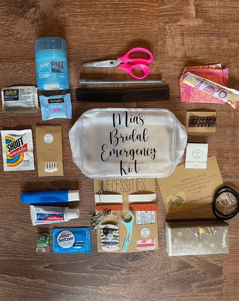 Personalized Bridal Emergency Kit Bride T Personalized T Wedding Day Essentials Bridal