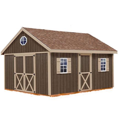 Best Barns Easton 12 Ft X 16 Ft Wood Storage Shed Kit Clear