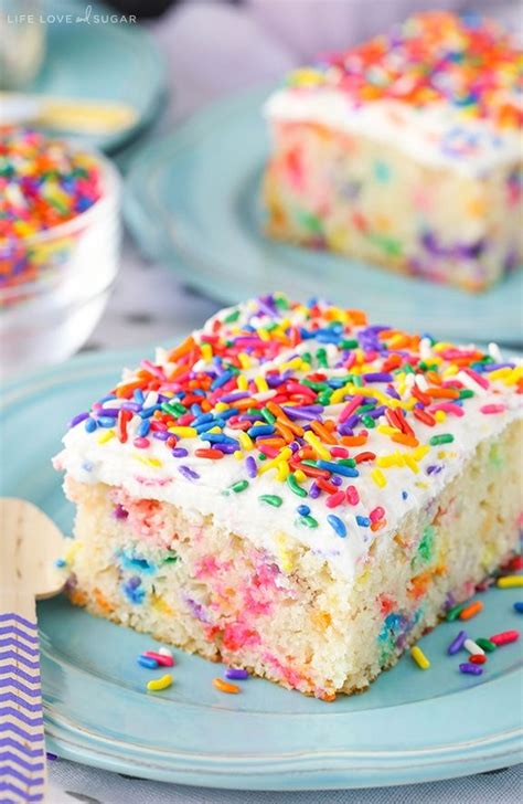 Homemade Funfetti Cake Recipe In 2020 With Images Funfetti Cake