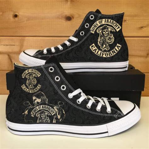 Sons Of Anarchy Shoes High Top Shoes Ch Goamazingstyle