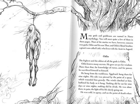 Illustrator Chris Riddell Has Been Drawing In His Copy Of Neil Gaiman S Norse Mythology And