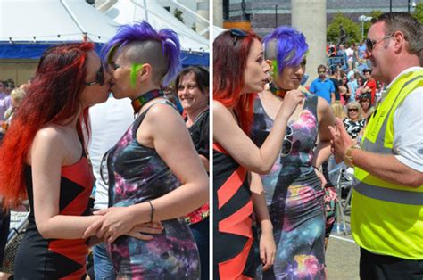 a lesbian couple were shocked and upset when they were told to leave a festival daily star