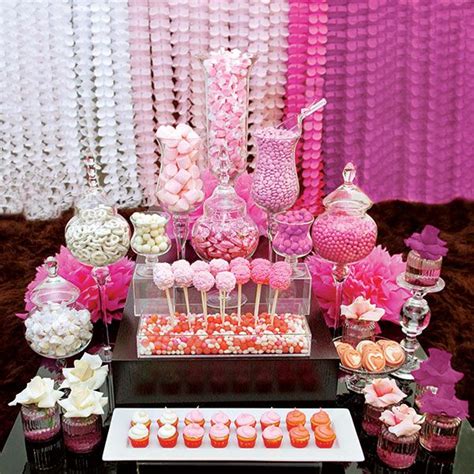 Pink Candy Buffet Candy Bar Wedding Pink Candy Buffet Wedding Candy