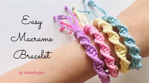 Easy Macrame Bracelet Diy Friendship Bracelet Gratia Project