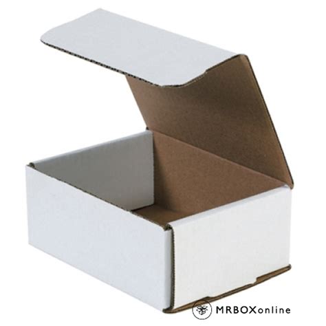 6 12x4 78x2 58 White Die Cut Mailer Boxes Mrboxonline