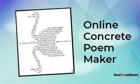 3 Online Concrete Poem Maker Free Websites