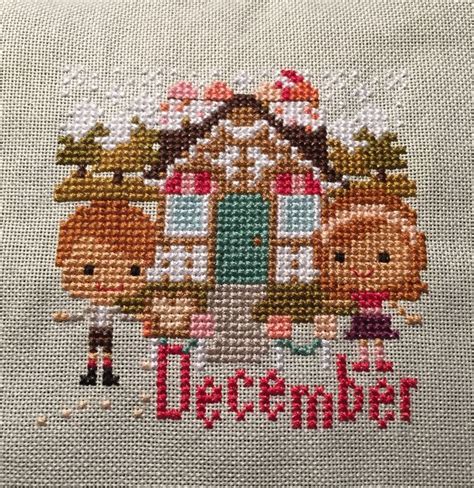 Cross Stitch Fairy Tale Months December Frosted Pumpkin Stitchery