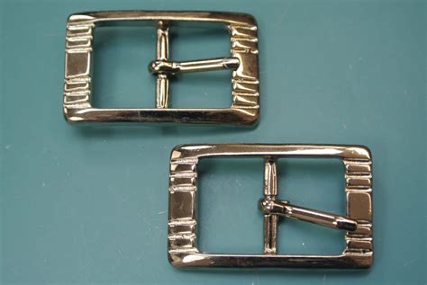 Lot Of 2 Strong Unused Vintage 1960s Rectangular Silvercolor Metal Belt