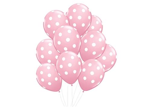 Pink Polka Dot Balloon Bundle Premium Balloon Pack Of 10