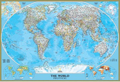 National Geographic World Political Map United States Map