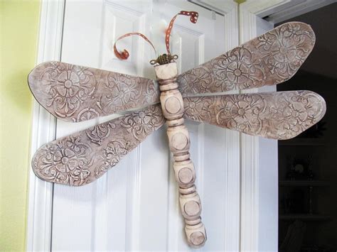 See more pictures at www.morenascorner.com. Table Leg Dragonfly Wall Art textured wings by ...