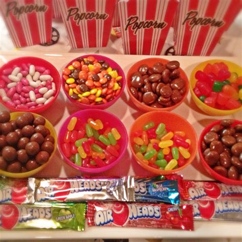 Maybe Movie Night Concession Stand Idea With Halloween Type Candy