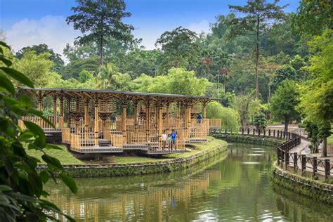 Perdana botanical garden, formerly known as taman tasik perdana or. Bamboo playhouse by Eleena Jamil built on a lake island in ...