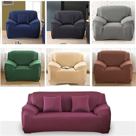 They can be detached at any point in time. 4/3/2/1 Seat Elastic Spandex Sofa Cover Universal Solid ...