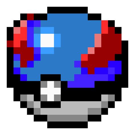 A Pixel Art Of An Ultra Ball Pokeball Pixel Art Hd Png Download