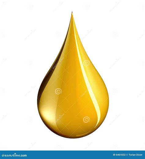 Drop Of Gold With Clipping Path Stock Photography Image 6461032