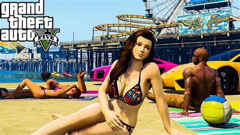 Sexy Beach Women In Bikini Mod Gta 5 Mods Grand Theft Auto V