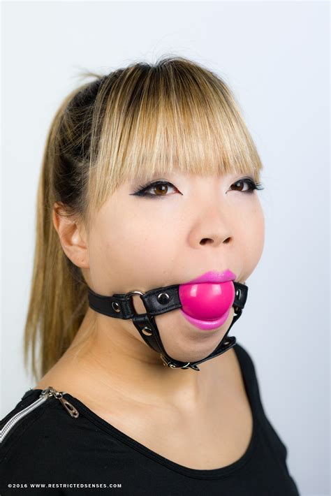 Leather Chin Strap Ball Gag Restricted Senses