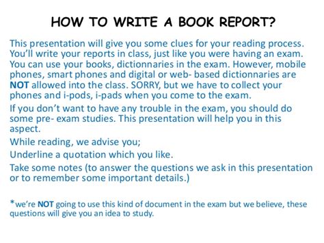 Book Report Writing Examples For Students Examples