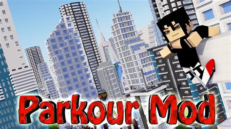 Minecraft Ultimate Parkour Mod Showcase Slow Motion Mirrors Edge Free Running Mod Youtube