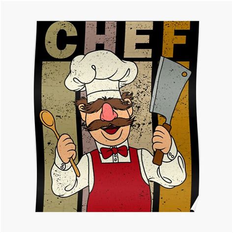 The Muppet Kitchen Swedish Chef Poster For Sale By Markmcduffy