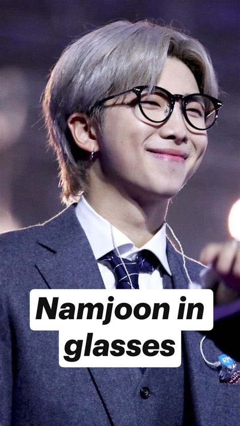 Namjoon In Glasses Pinterest